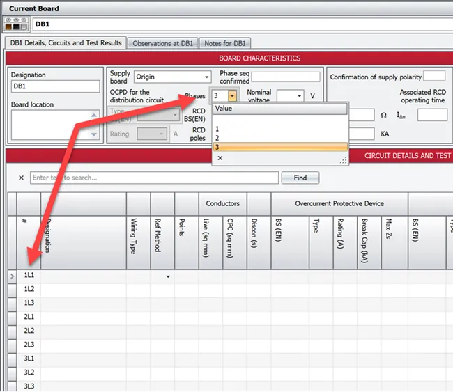 Screenshot showing the board phase settings in Shine Forms