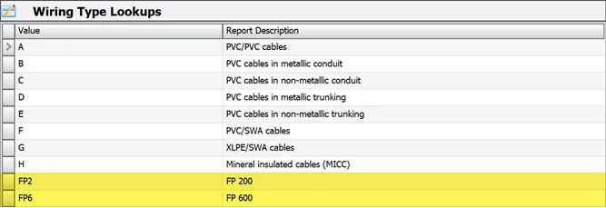 Screenshot showing the configuration of other wiring types in the drop-down manager