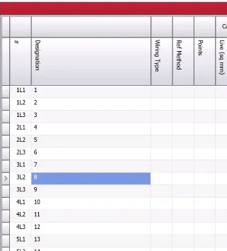 Before move: screenshot showing circuit 3L2 in its initial position within a three-phase group