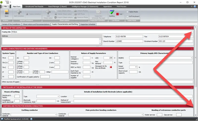 Scrollbars allowing better navigation on smaller screens