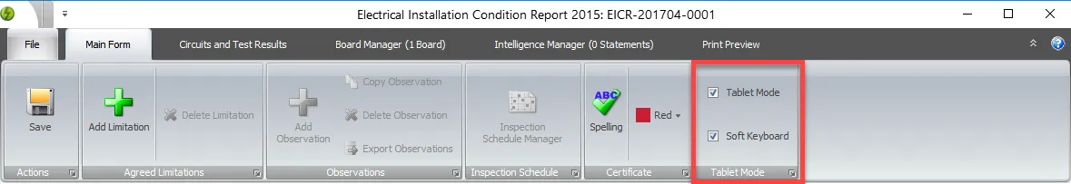Shine Forms certificate ribbon with tablet options