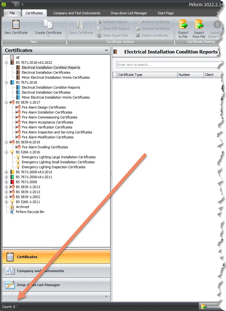 home screen form count