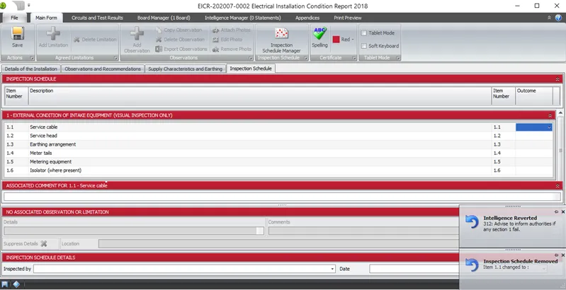 Observation removed after reverting intelligence for section 1