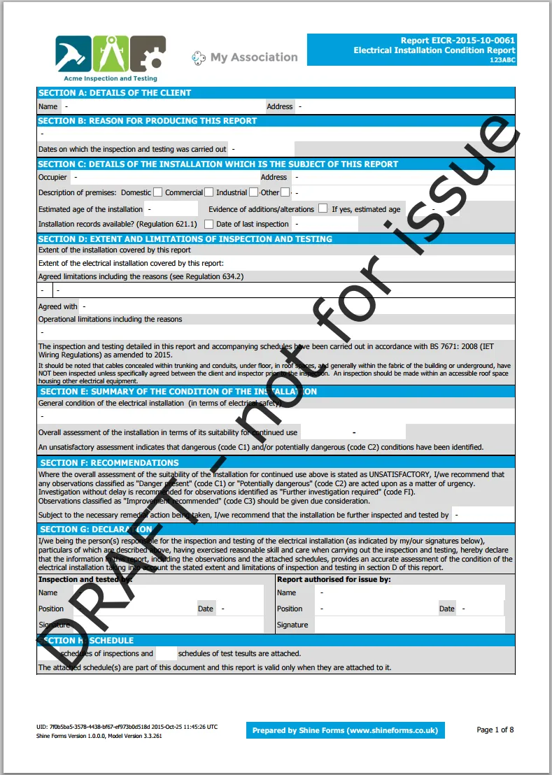 Image showing a PDF with a visible watermark applied