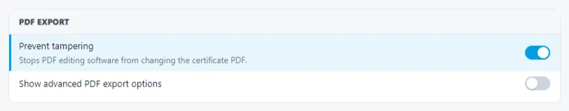 Shine Forms Options for Print Section Screenshot