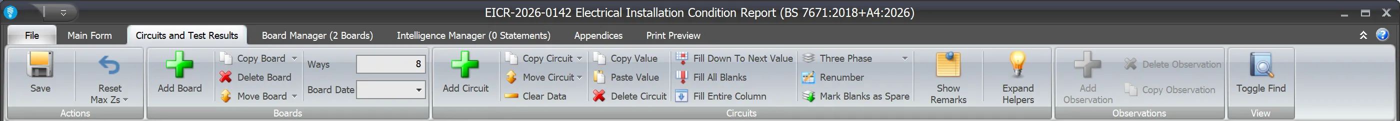 Screenshot highlighting the ribbon interface for copying boards and circuits