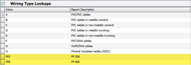 Screenshot showing the configuration of other wiring types in the dropdown manager