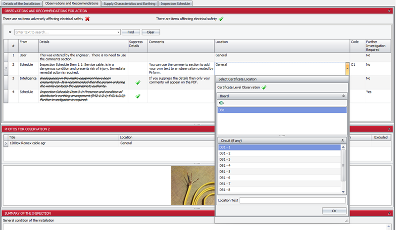 Setting the observation location in Shine Forms