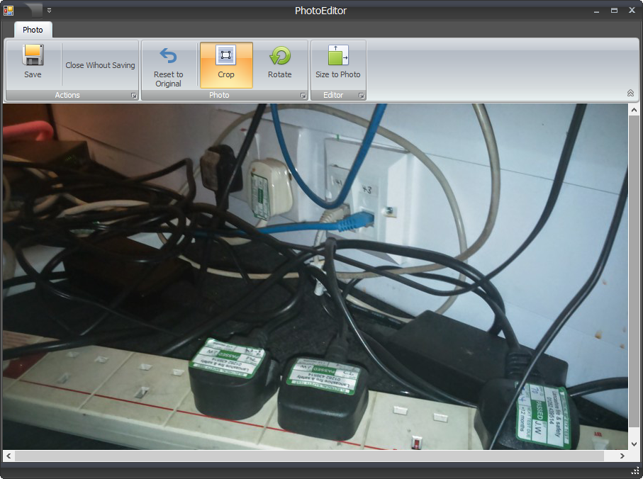 Pirform photo editor interface