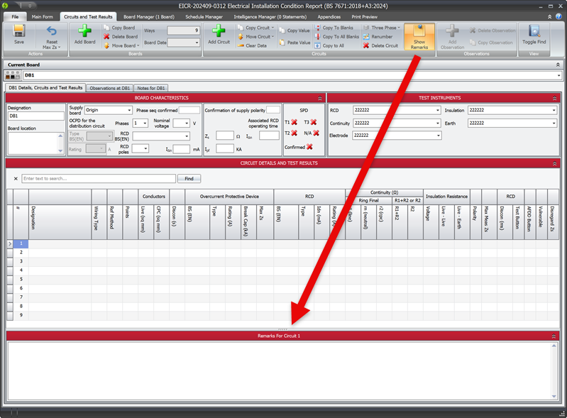 Circuit remarks in Pirform
