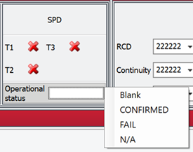 SPD status values in Pirform
