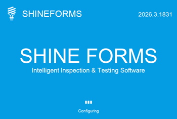 The new Shine Forms splash screen